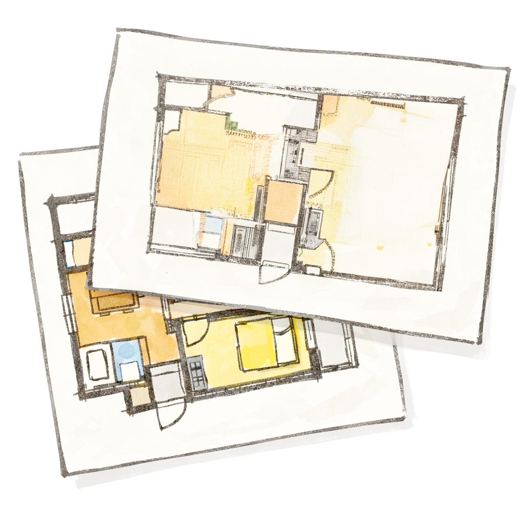 低クオリティ間取り図のイラスト