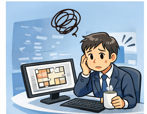 困った男性のイラスト